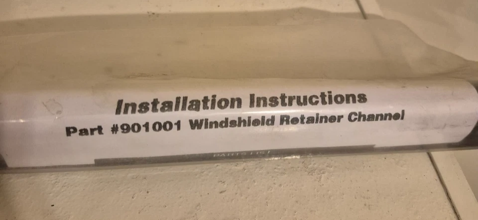 Canal de retención de parabrisas Rampage 1976-95 Jeep CJ/Wrangler-901001 Foto 2 de 2