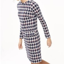 Boden Retro Mod Sixties Jacquard Tunic Dress houndstooth size US2