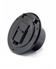 RV Trailer Camper Electric Power Cord Cable Hatch Round Fits 2-3/4 black