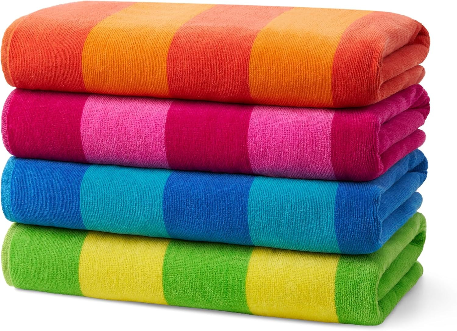 S In Bulk | 29" X 58" Velour Striped Towel |