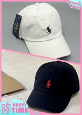US Polo Ralph Lauren Cotton Chino Ball Cap Adjustable buckled strap Curved Brim