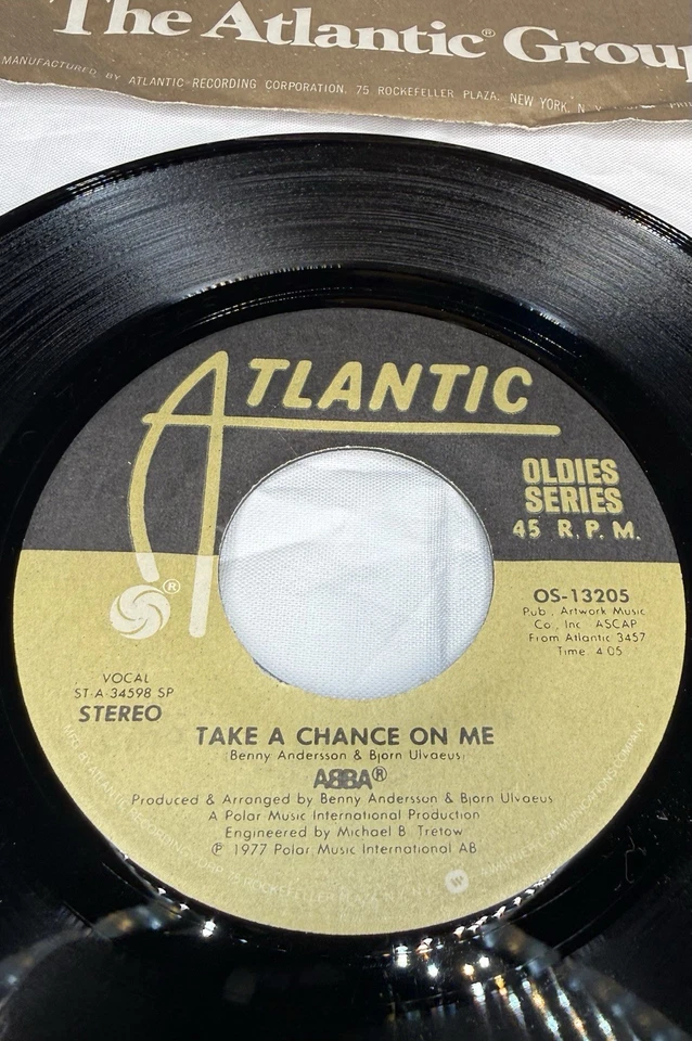 ABBA Take a Chance On Me - The Name of the Game Atlantic OS 13205 Paper sleeve - Image 4 of 4