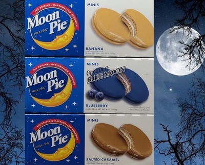 MoonPie Minis Variety Pack   Banana, Blueberry & Salted Caramel (3 Boxes, 6oz Ea