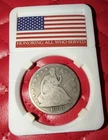 1858 Seated Liberty Half Dollar 90% Silver 50C US Coin #594B