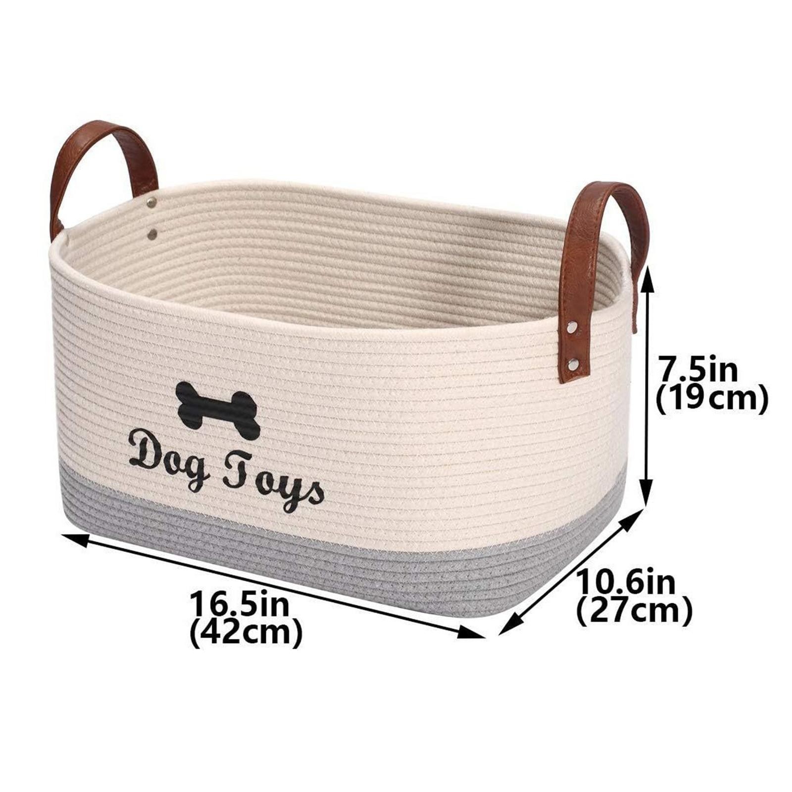 Cesto portaoggetti per giocattoli per cani, grande organizer accessori cani, foto 3