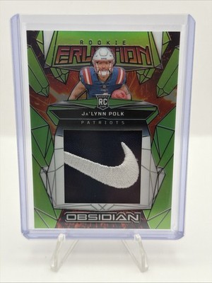 2024 Panini Obsidian Jalynn Polk RC Eruption Nike Swoosh Patch 1/5 Rare  