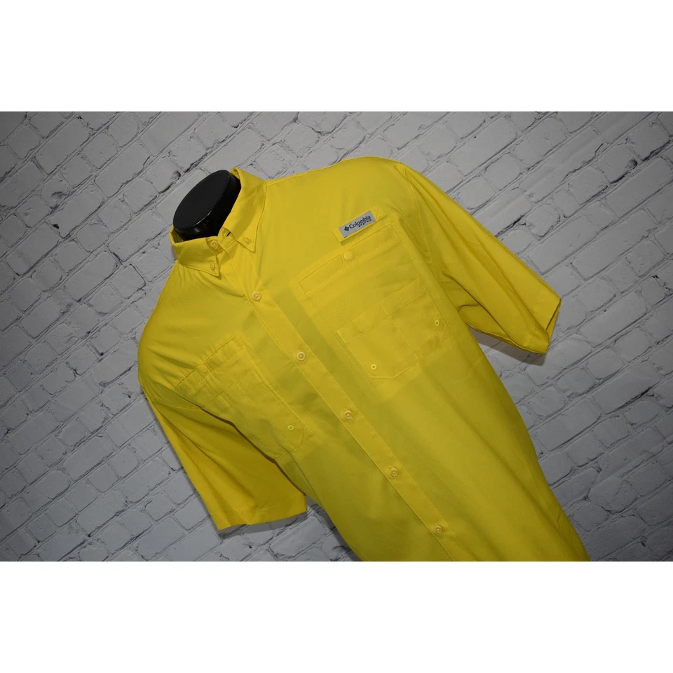 Columbia Hombres Talla XL PFG Rendimiento Equipo de Pesca Camisa Ventilada Poliéster Tamiami Foto 3 de 4