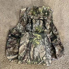 Duck Hunting Camo Vest Attached Foam Seat Fieldline XG To XXG LARGE Camouflage