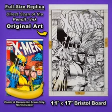 X-MEN #11 (1991) Cover Art 🔥 JIM LEE 11"x17" Replica Original Art 🔥 WOLVERINE