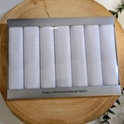 Plain White Men's Handkerchiefs 100% Cotton 7 Pack Boxed Hankies