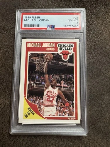 Fleer 1989-90 Michael Jordan #21 Chicago Bulls PSA Graded Basketball Card