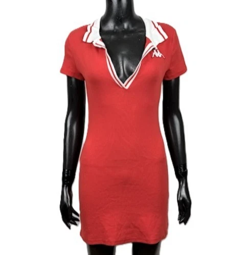 Zara X Kappa Vestito Donna Taglia M Rosso Mini Dress Sport Casual Logo Originale