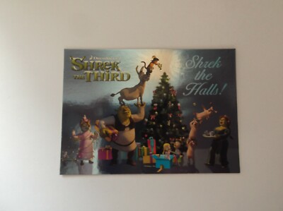Inkworks: Shrek the Third ''SHREK THE HALLS'' #H2006 Promo Trading Card 2006