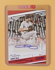 2021 Prestige Chris Sale 24/50 Autographs Blue #16 Boston Red Sox