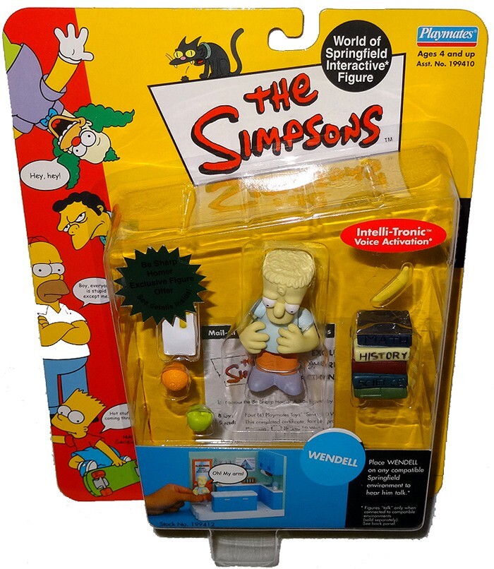 Playmates Toys The Simpsons Series 10 Wendell Action Figure
