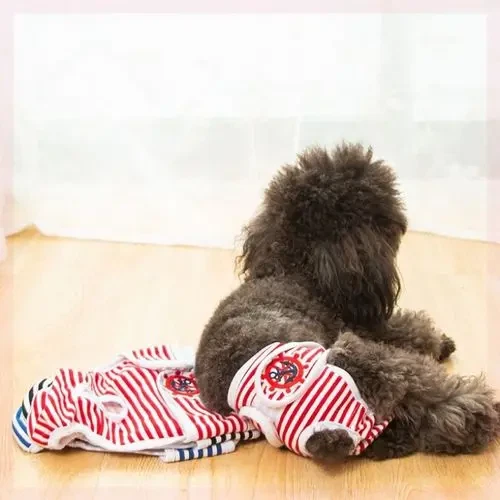 Pet Dog Puppy Diaper Pants Female Nappy Physiological Sanitary Panties Underwear - Image 4 of 4