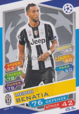 TOPPS Champions League 2016/17 - JUV 10 - Medhi Benatia - Juventus