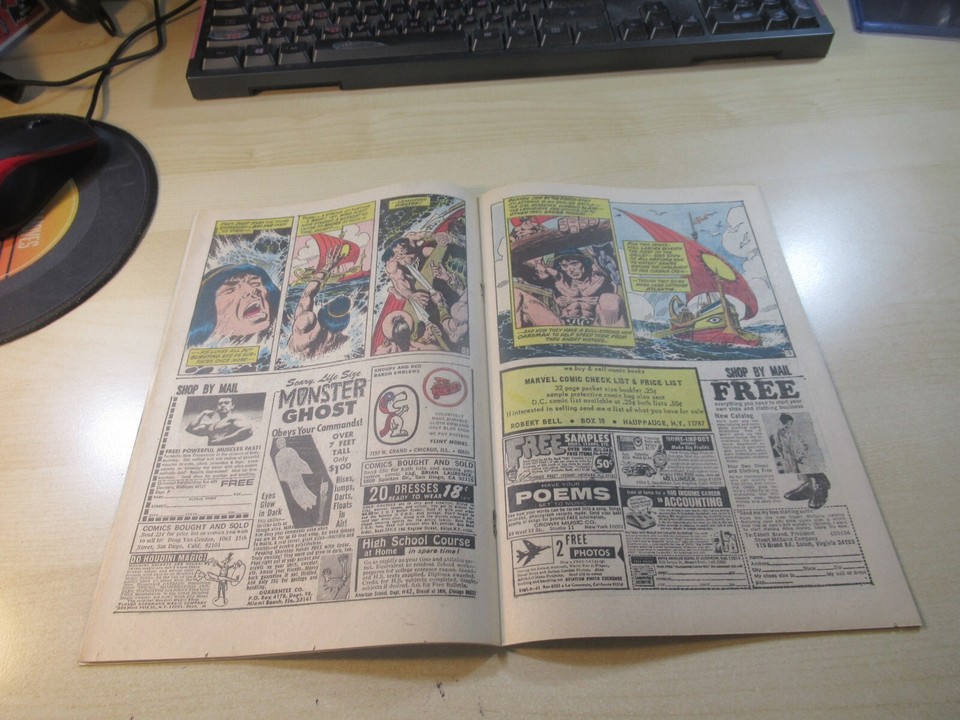 KULL THE CONQUEROR 1 MARVEL BRONZE AGE 2ND APPEARANCE HIGH GRADE LOOKS