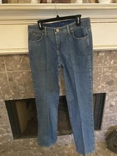 Wrangler Q Baby Riding Jean Womens 11/12 Long Blue Bootcut No Gap Waistband READ