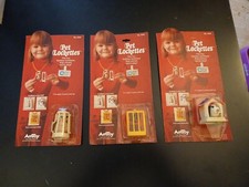 3 vecchi giocattoli Vintage - Pet Lockettes - AmToy