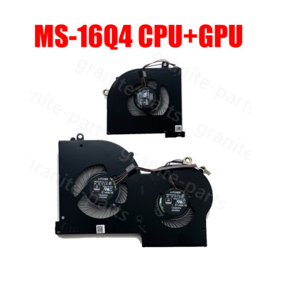 CPU +GPU Cooling Fan for MSI GS65 GS65VR P65 MS-16Q4 (Not fit for 16Q2)