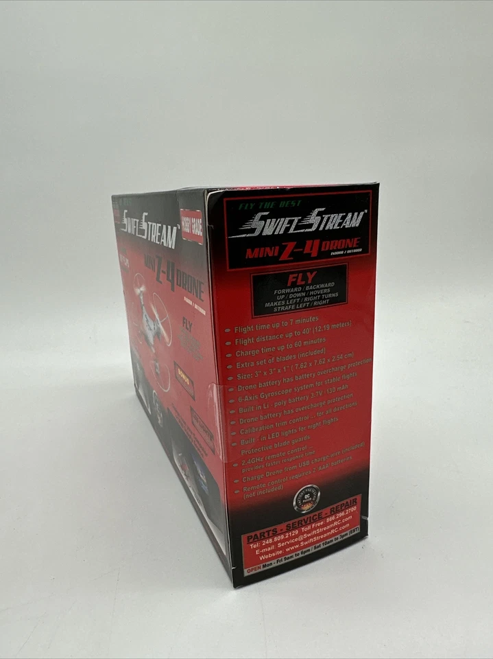 NIB Swift Stream Z-4CV 4Hz 5-Channel RC Mini Drone W/6axis Gryo 0.3MP - Image 2 of 4