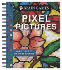 Brain Games - Pixel Puzzles: 104 Pictures to Color by Squares - VERY GOOD