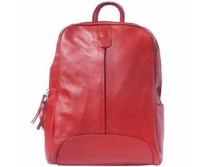 sleek leather backpack