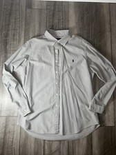 Ralph Lauren Men s XL Gray Long Sleeve Button Down Cotton Shirt