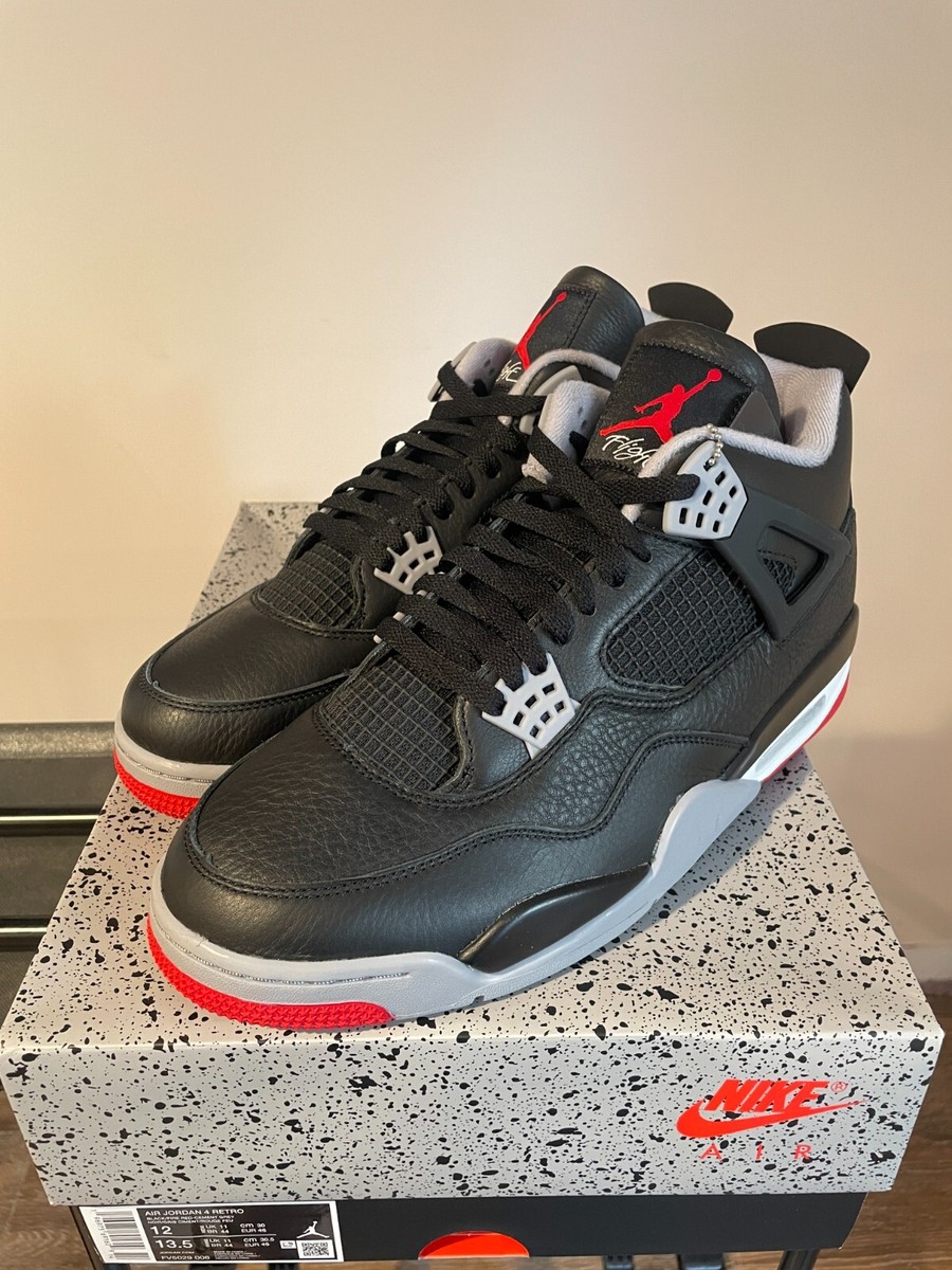 Jordan Bred Reimagined Retro Size 12 FV5029-006 NEW Black Red