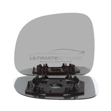 Image of Wing Mirror Glass Fits Fiat Panda 169 2009-2012 Non-Heated Convex Passenger Side