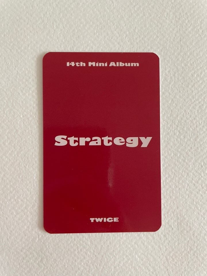 TWICE 14th Mini Album STRATEGY Official Photocard Withmuu
