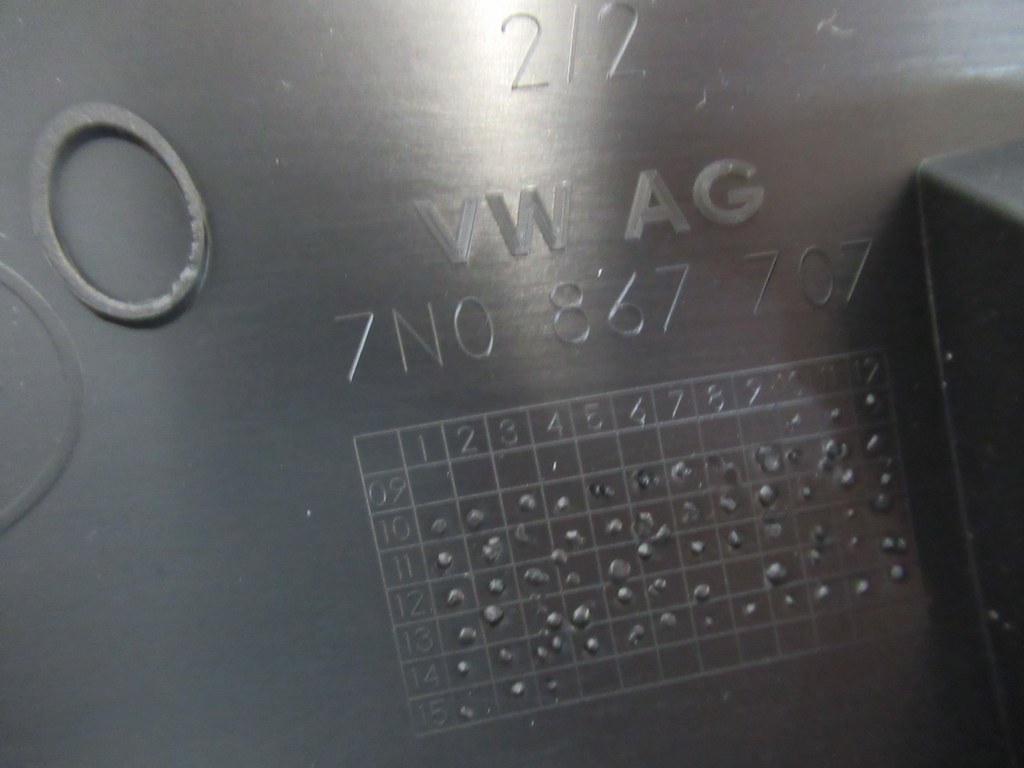 VW Sharan 7N trim tailgate tailgate trim upper rear 7N0867707