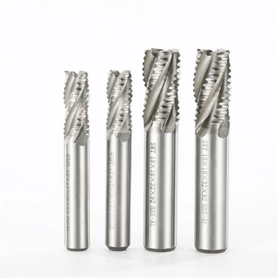 Free ship 4 Flute HSS & Aluminium Rough End Mill Cutter CNC Bit 6mm to 32mm - Image 2 of 4
