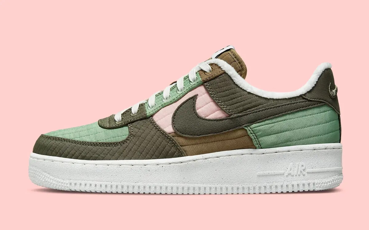 Мужские кроссовки Nike Air Force 1 07 LX NN Toasty Oil Green Olive Pink DC8744-300