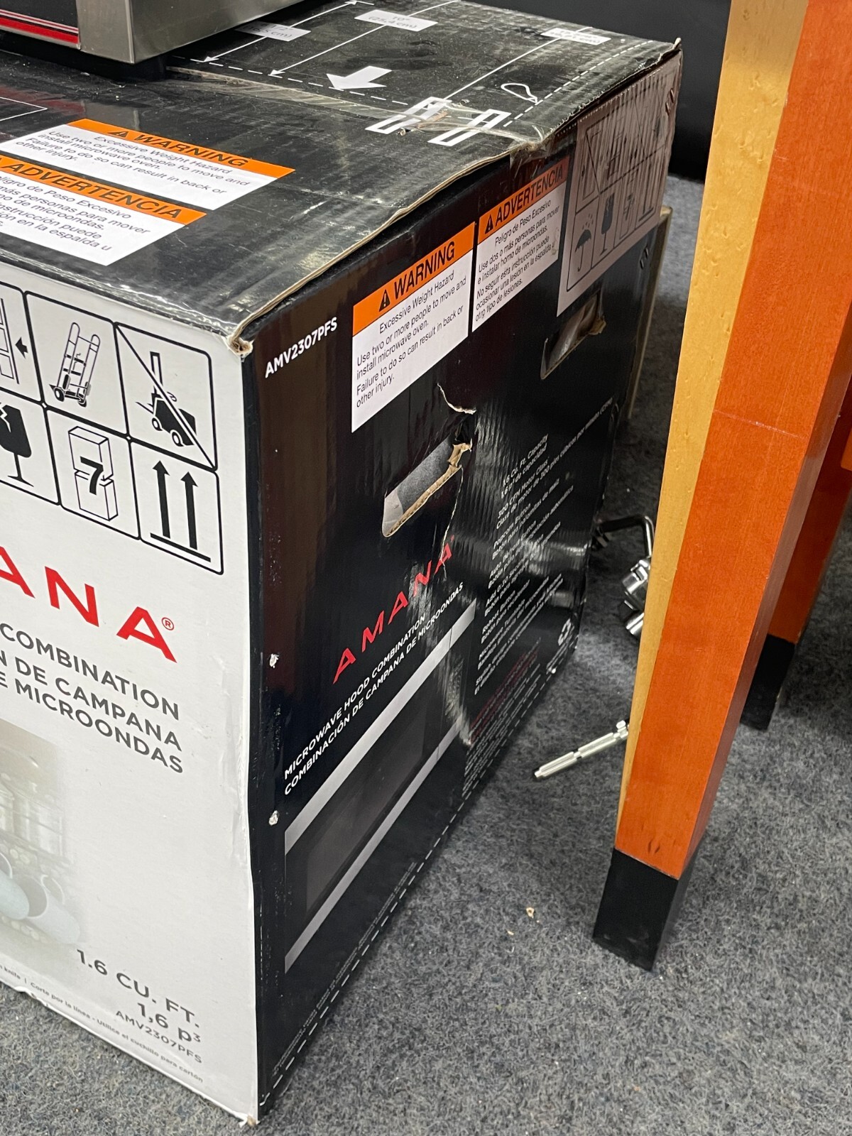 Amana 1.6 cu. ft. Over the Range Microwave AMV2307PFS eBay