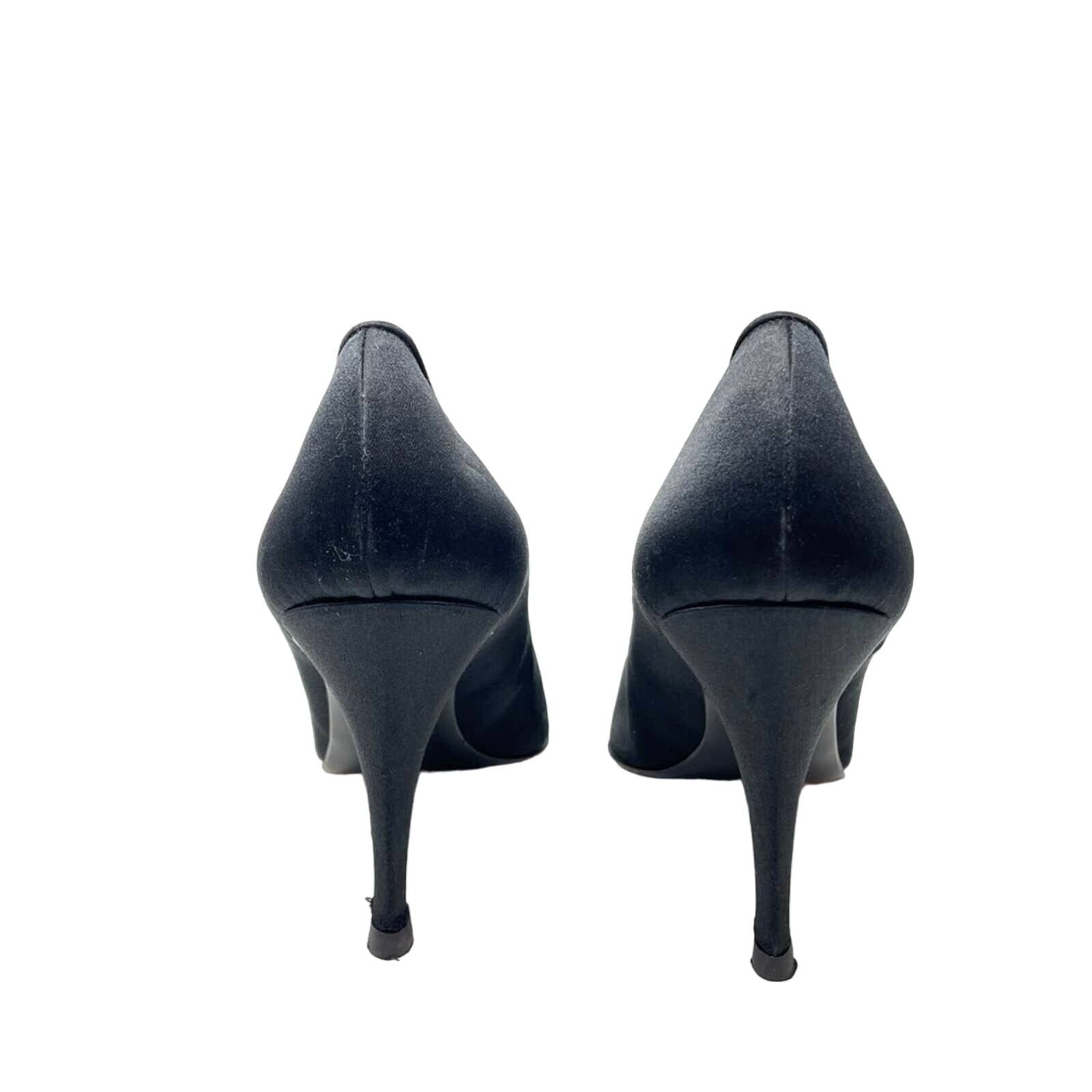 YSL Tacchi a pompa neri gioiello Saint Laurent 9 5 vintage