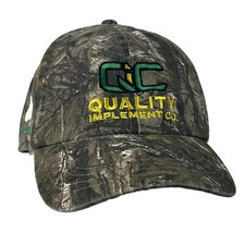 John Deere Quality Implement REALTREE OC Cap Strapback Hat Camo Logo Patch EUC!