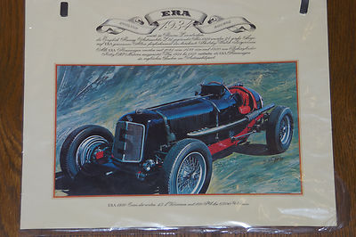ERA -- 150 PS  --  1934 -- Poster - Plakat - Farbe -- 33 x 41 cm 