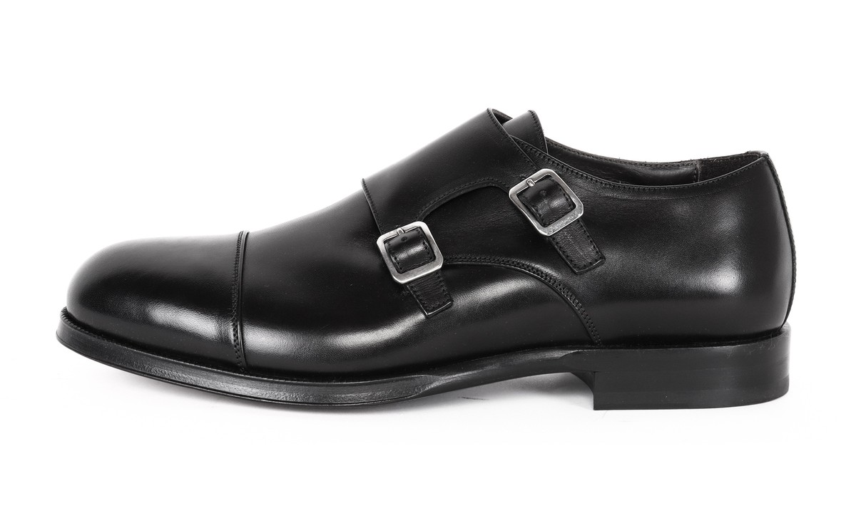 BELSIRE MILANO DOUBLE BUCKLE SHOES Berny calfskin luxury  display picture 3