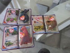  NEW SEALED McDONALDS Set of 3 Teenie Babies TY DINOSAUR TRIO, 2000