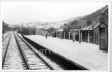 Box 31-Real photograph (Dark room print) Railway Darran and Deri Station 1962