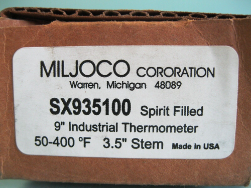 MIljoco SX935100 Spirit Filled 9" Adjustable Angle 50-400°F Thermometer G9 - Picture 7 of 7