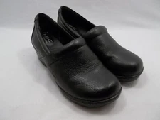 Born Concept Clogs Womens Size 9.5 Black Leather b.o.c. NO18