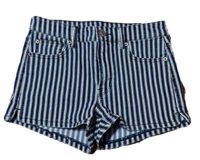 Pantalón corto de verano para mujer a rayas, casual.