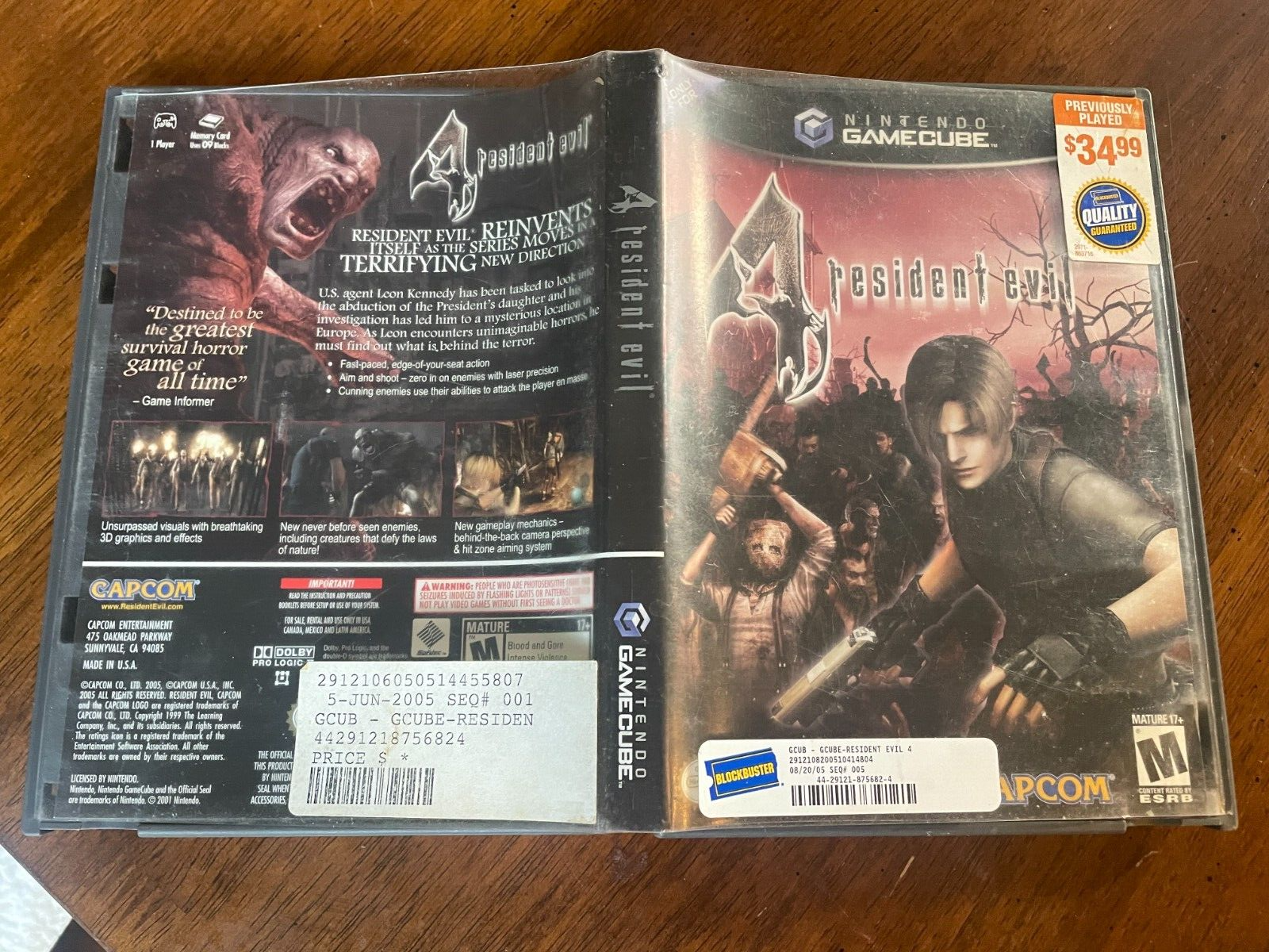 Brand New Resident Evil 4 Player's Choice (Nintendo GameCube, 2005) Sealed  READ!