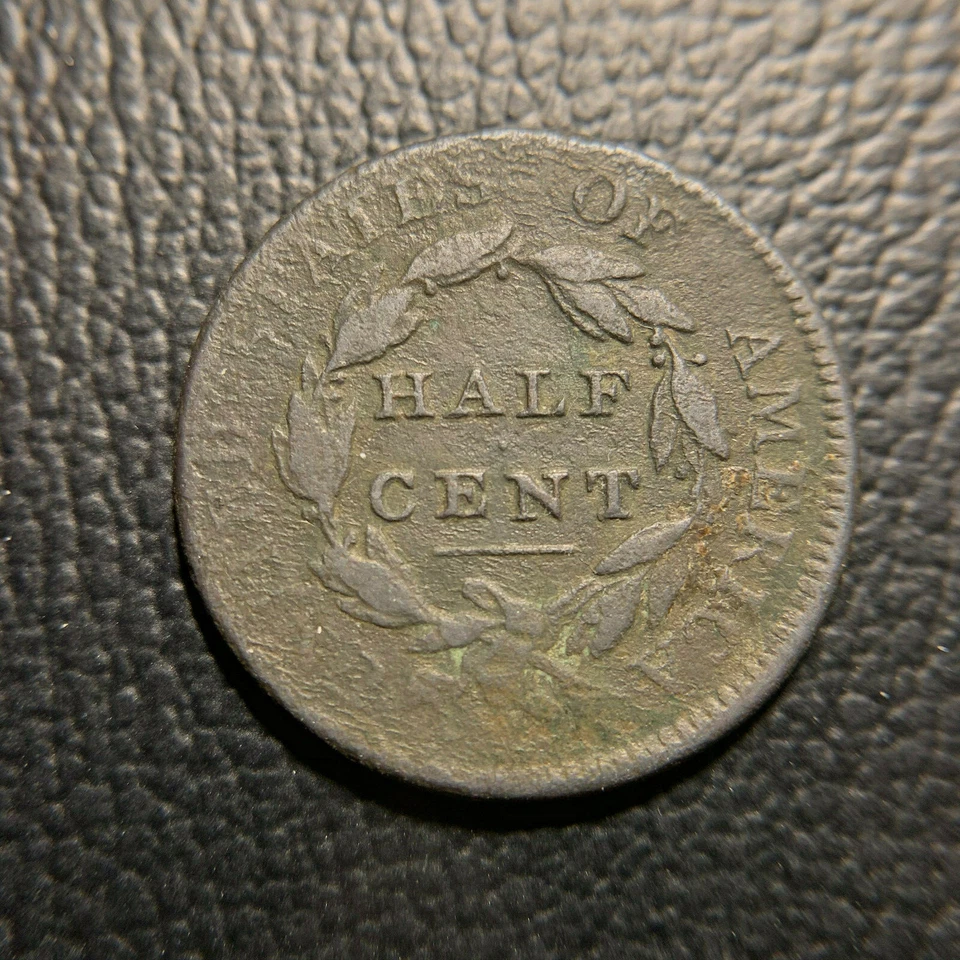 1811 Classic Head Half Cent XF Extremely Fine EF Key Date Low Mintage - Image 2 of 2