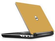 GOLD Vinyl Lid Skin Cover Decal fits Dell Latitude E6540 Laptop