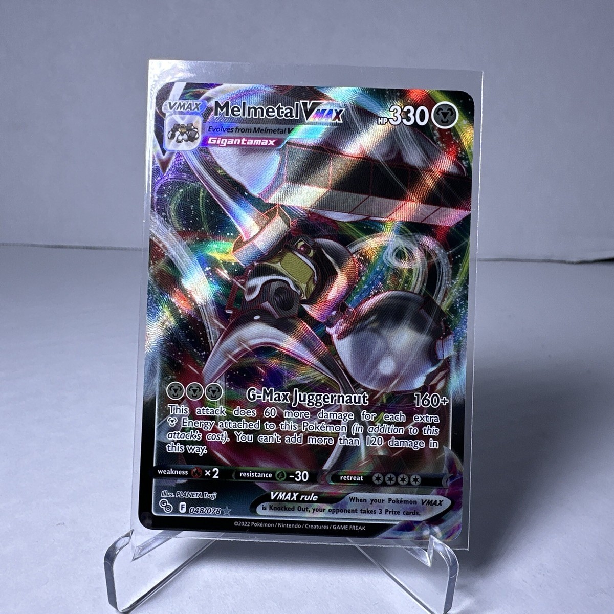 melmetal vmax pokemon card value Amazon.com: 080/078 - Go - Full Art - Secret Rare Colorless Retreat Cost Melmetal VMAX #48 Prices |