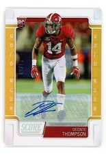 Deionte Thompson 2019 Panini Score Rookie RC Auto Gold #14/50 JERSEY MATCH 1/1